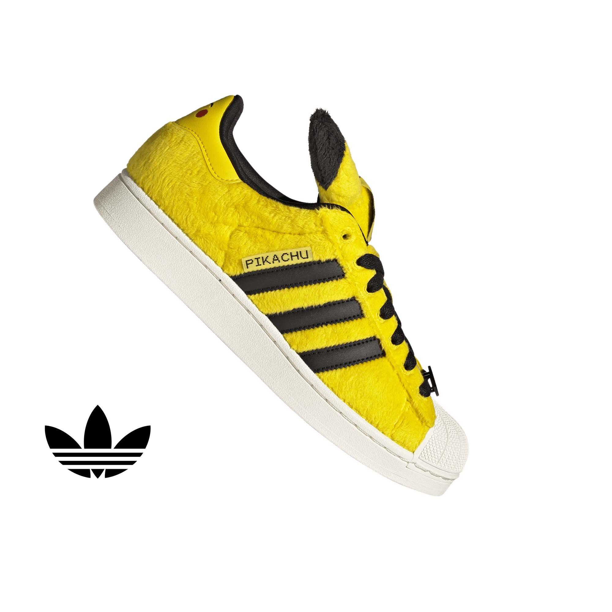 adidas Originals Pok&eacute;mon Superstar II "Pikachu" Men's Shoe - YELLOW/YELLOW/BLACK